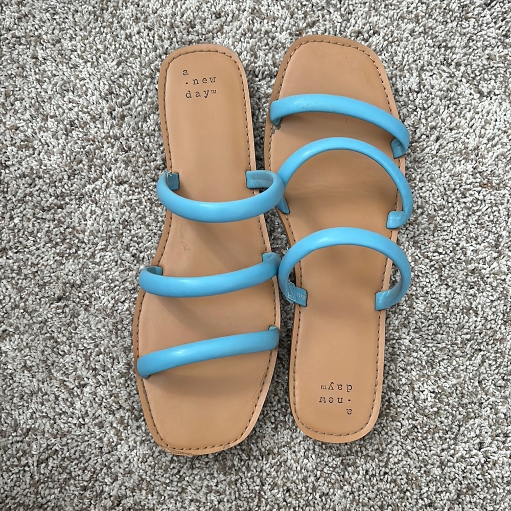 Blue sandals